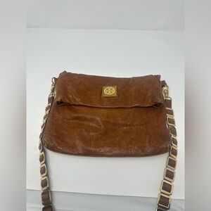 Brown Leather Crossbody Bag Tory Burch